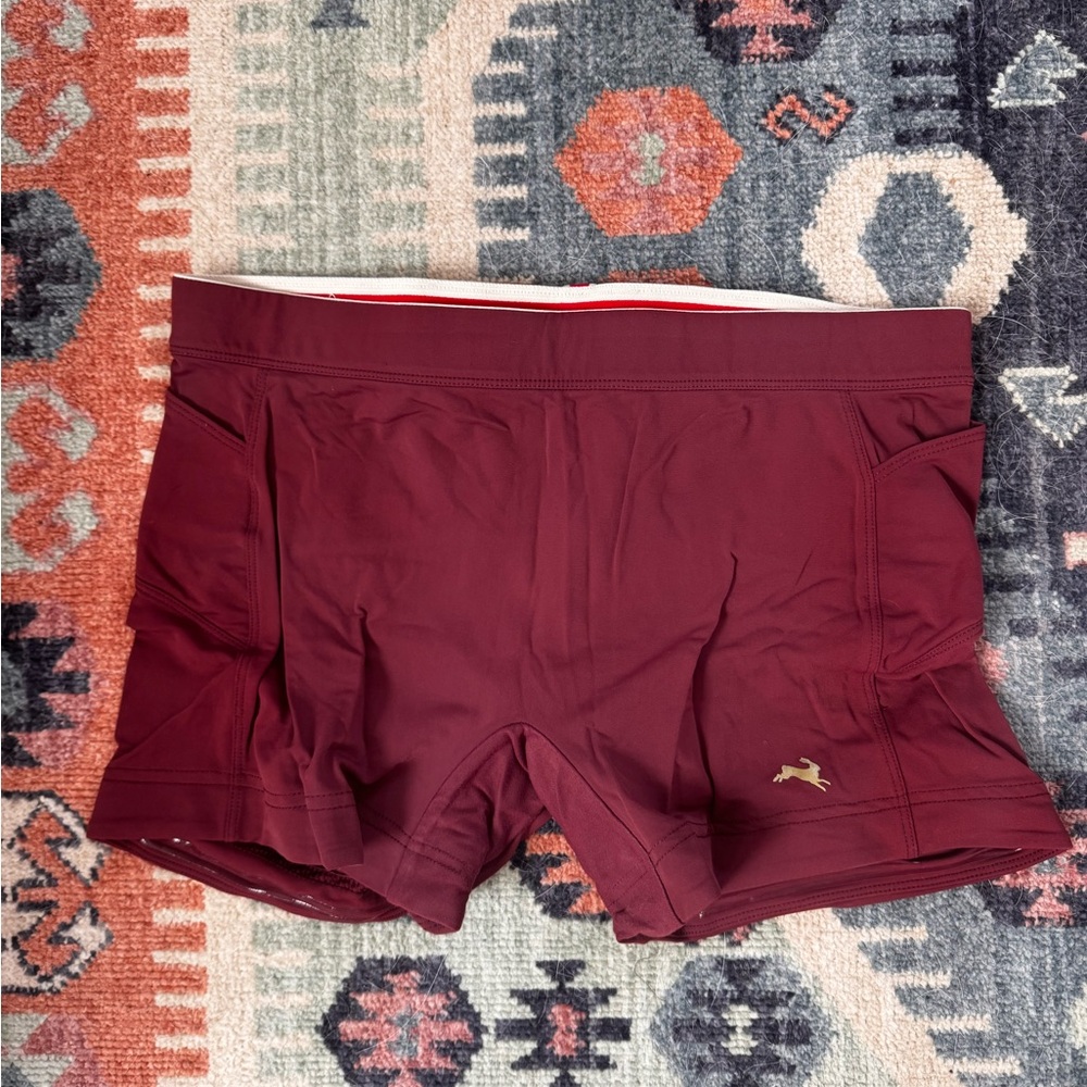 Tracksmith Bell Lap 3” Burgundy Running Shorts